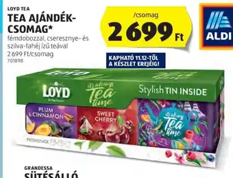 ALDI LOYD TEA TEA AJÁNDÉK- CSOMAG 1 csomag ajánlat
