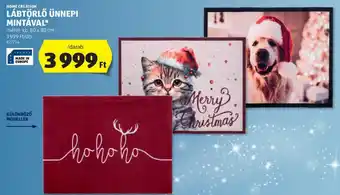 ALDI HOME CREATION LÁBTÖRLŐ ÜNNEPI MINTÁVAL 1 db ajánlat