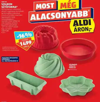 ALDI CROFTON SZILIKON SÜTŐFORMA 1 db ajánlat