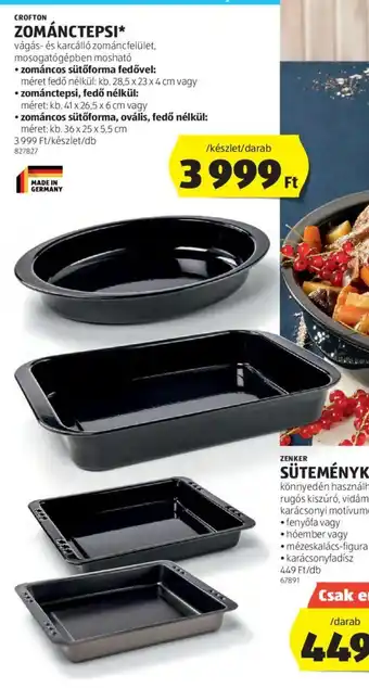 ALDI CROFTON ZOMÁNCTEPSI 1 db ajánlat