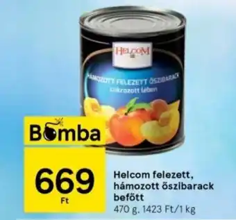 Helcom felezett hámozott őszibarack befőtt 470g