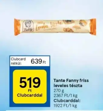 Tante Fanny friss leveles tészta 270 g