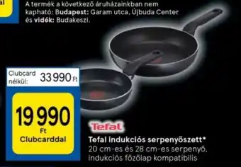 Tesco Tefal indukciós serpenyőszett ajánlat