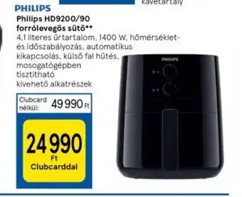 Tesco Philips HD9200 90 forrólevegős sütő ajánlat
