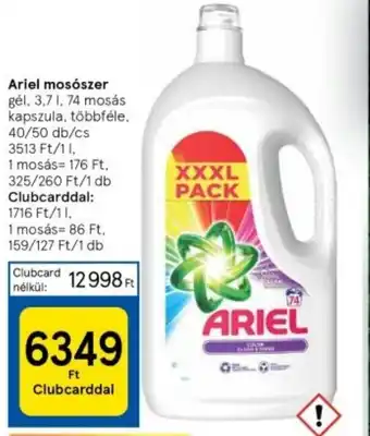 Tesco Ariel mosószer 3,7l ajánlat