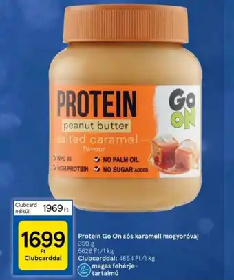 Tesco Protein Go On sós karamell mogyoróvaj 350 g ajánlat