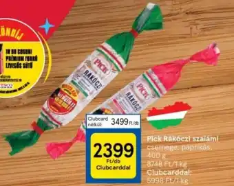Tesco Pick Rákóczi szalámi 400g ajánlat