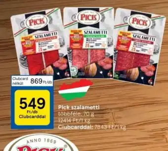 Tesco Pick szalametti 70g ajánlat