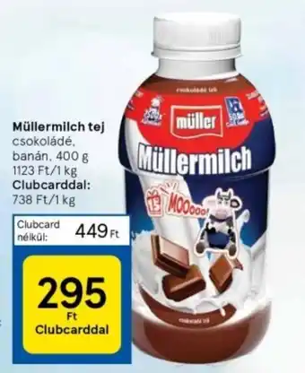 Tesco Müllermilch tej 400g ajánlat