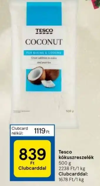 Tesco Tesco kókuszreszelék 500g ajánlat