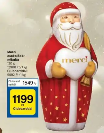 Tesco Merci csokoládé mikulás 120g ajánlat