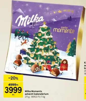 Tesco Milka Moments adventi kalendárium 211 g ajánlat