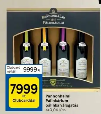 Tesco Pannonhalmi Pálinkárium pálinka válogatás 0,16l ajánlat