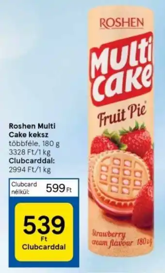 Tesco Roshen Multi Cake keksz 180g ajánlat