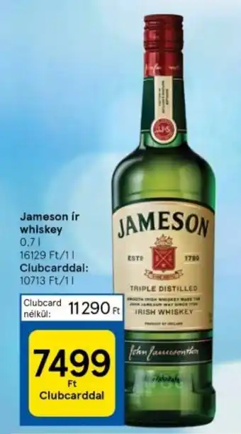 Tesco Jameson ír whiskey 0,7l ajánlat