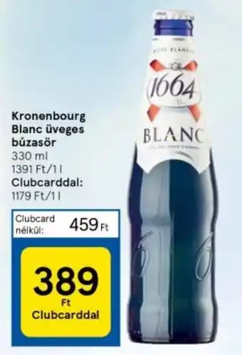 Tesco Kronenbourg Blanc üveges búzasör 330ml ajánlat