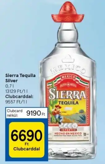 Tesco Sierra Tequila Silver 0,7l ajánlat