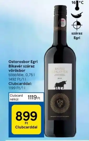Ostorosbor Egri Bikavér száraz vörösbor 0,75l