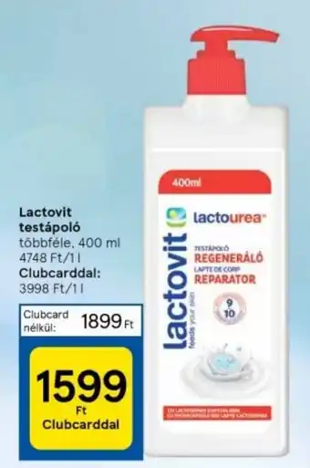 Tesco Lactovit testápoló 400ml ajánlat