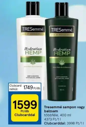 Tesco Tresemmé sampon vagy balzsam 400ml ajánlat