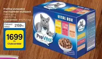 Tesco PreVital alutasakos macskaeledel multipack 1200g ajánlat