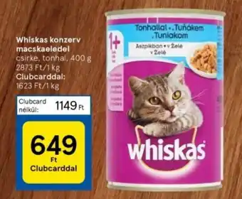 Tesco Whiskas konzerv macskaeledel 400g ajánlat