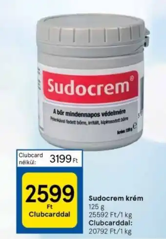 Tesco Sudocrem krém 125g ajánlat