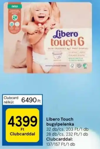 Tesco Libero Touch bugyipelenka ajánlat