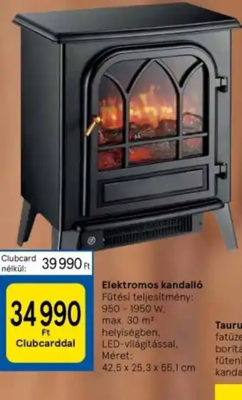 Tesco Elektromos kandalló ajánlat
