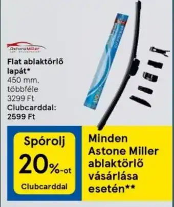 Flat ablaktörlő lapát