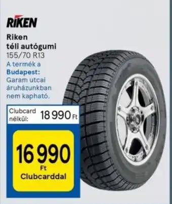Tesco Riken téli autógumi ajánlat