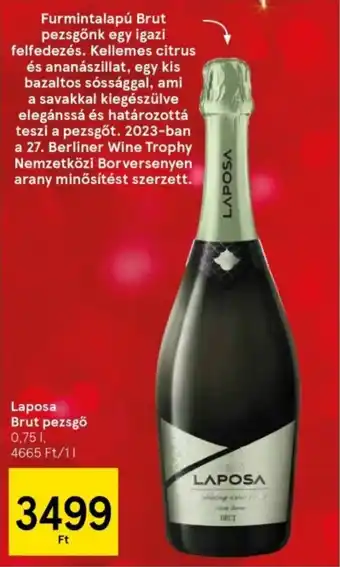 Tesco Laposa Brut pezsgő 0,75l ajánlat