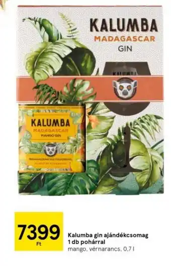 Tesco Kalumba gin ajándékcsomag 1 db pohárral 0,7l ajánlat
