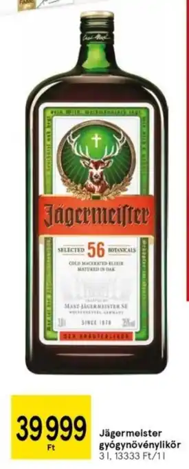 Tesco Jägermeister gyógynövénylikör 3 l ajánlat