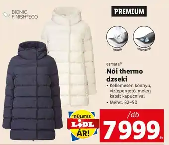 Lidl esmara Női thermo dzseki 1 db ajánlat