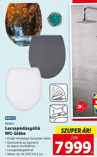 Lidl WENKO Lecsapódásgátló WC-ülőke 1 db ajánlat