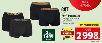 Lidl CAT Férfi boxeralsó 2 db ajánlat
