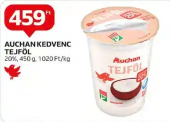 Auchan AUCHAN KEDVENC TEJFÖL 450 g ajánlat