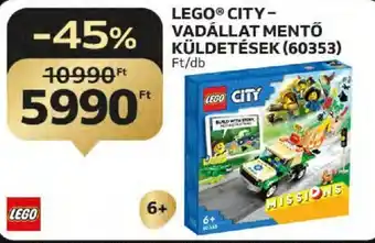 Auchan LEGO CITY- VADÁLLAT MENTŐ KÜLDETÉSEK 1 db ajánlat