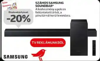 Auchan SZÁMOS SAMSUNG SOUNDBAR ajánlat