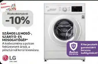 Auchan SZÁMOS LG MOSÓ-, SZÁRÍTÓ-ÉS MOSOGATÓGÉP ajánlat
