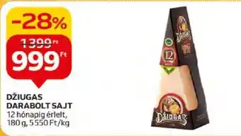 Auchan DŽIUGAS DARABOLT SAJT 180 g ajánlat