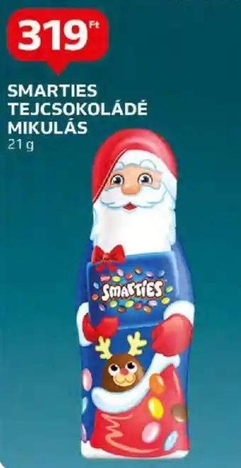 Auchan SMARTIES TEJCSOKOLÁDÉ MIKULÁS 21 g ajánlat