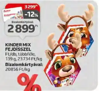 Auchan KINDER MIX FEJDÍSSZEL 139 g ajánlat