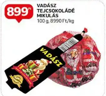 Auchan VADÁSZ TEJCSOKOLÁDÉ MIKULÁS 100 g ajánlat