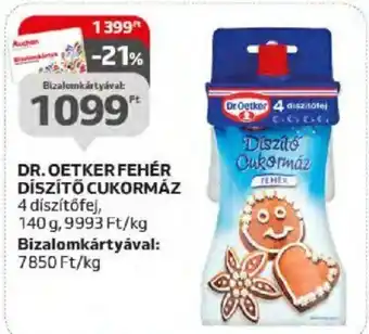 Auchan DR. OETKER FEHÉR DÍSZÍTŐ CUKORMÁZ 140 g ajánlat