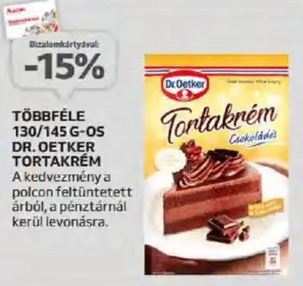 Auchan TÖBBFÉLE 130/145G-OS DR. OETKER TORTAKRÉM ajánlat