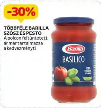 Auchan TÖBBFÉLE BARILLA SZÓSZ ÉS PESTO ajánlat