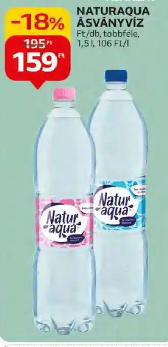 Auchan NATURAQUA ÁSVÁNYVÍZ 1,5 l ajánlat