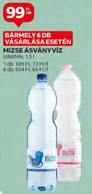 Auchan MIZSE ÁSVÁNYVÍZ 1,5 l ajánlat
